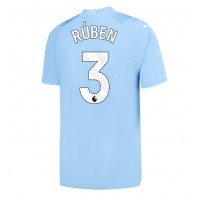 Fotbalové Dres Manchester City Ruben Dias #3 Domácí 2023-24 Krátký Rukáv